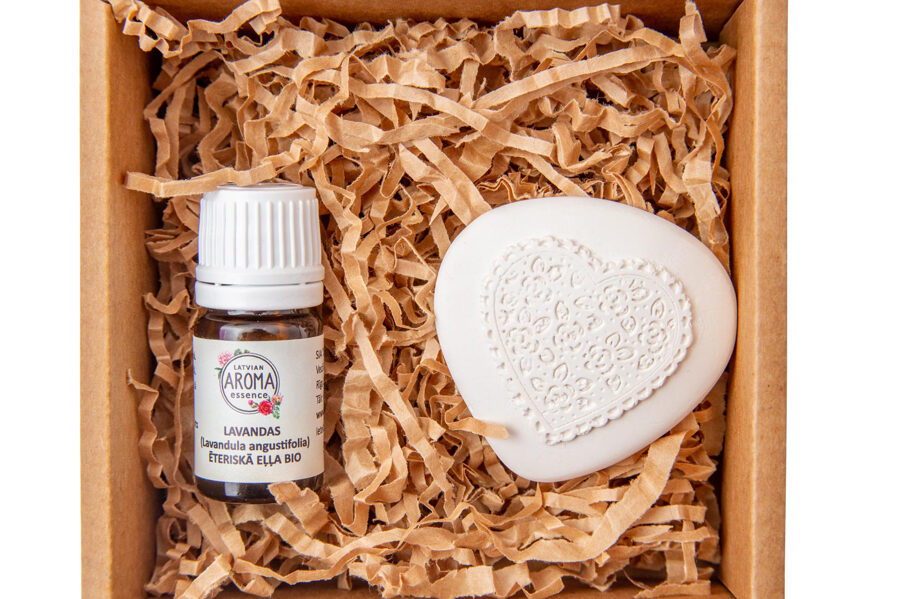 AROMATHERAPY GIFT SET: Essential Oil and Aroma 'Stone'