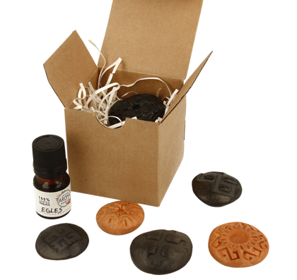 Подарочный набор в коробке: эфирное масло и «аромакамень»  